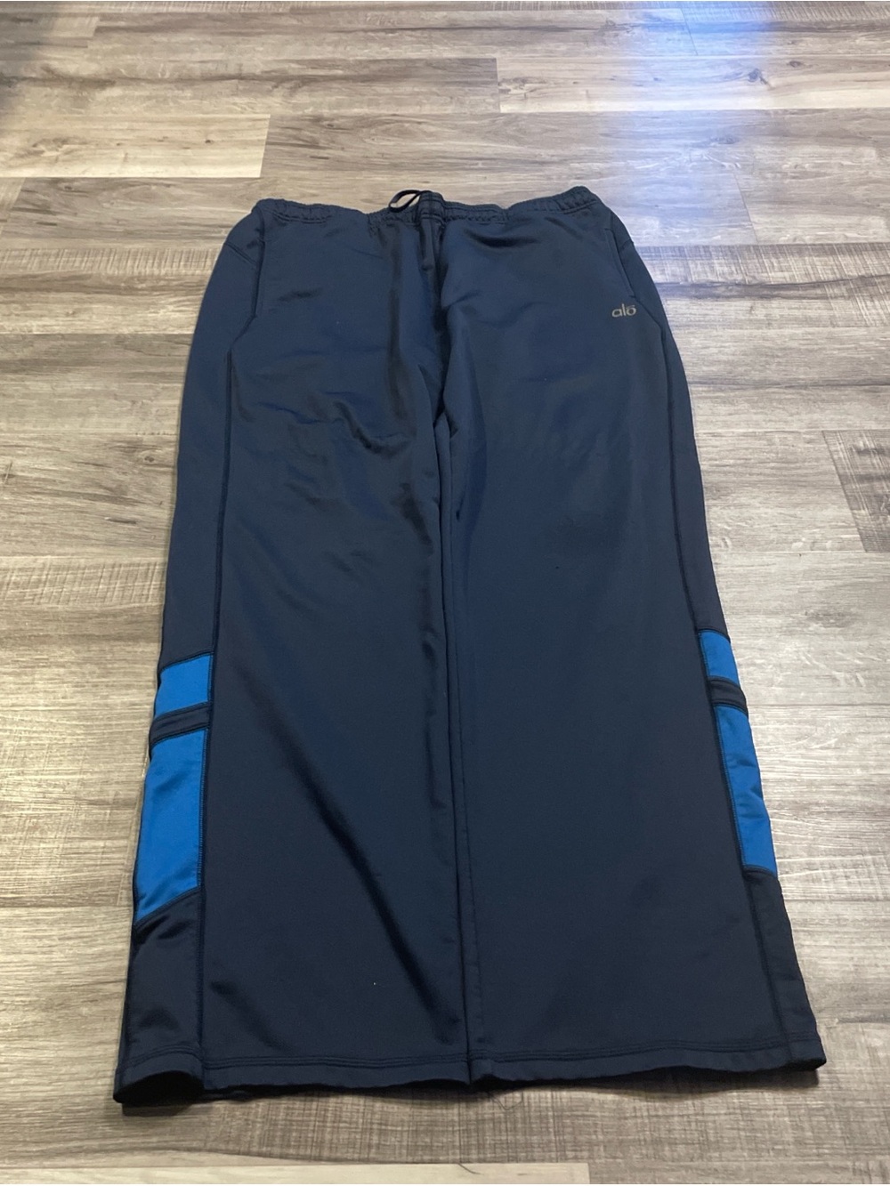 Alo navy blue  Pants with Blue Side Panels